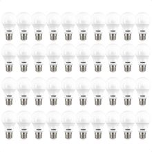 Kit 40 Lâmpadas Led Bulbo Tkl 9w Taschibra E27 Bivolt 3000k Quente