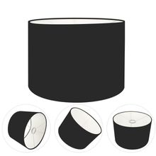 Cúpula Abajur Cilíndrica Cp-7022 ø45x30cm Preto