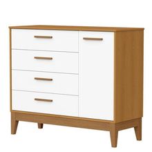 Cômoda Sapateira Infantil Flip Branco Acetinado Savana - Reller