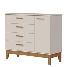 Cômoda Sapateira Infantil Flip Areia Acetinado - Reller