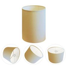 Cúpula Abajur E Luminária Cilíndrica Vivare Cp-7006 ø18x25cm - Bocal Nacional Algodão-crú