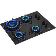 Cooktop Mueller 4 Bocas com Queimador Tripla Chama Bivolt
