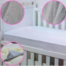 Capa Impermeável Para Colchão De Berço Confortável Anti Xixi Branco