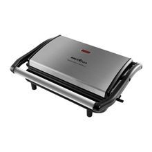 Grill E Sanduicheira Britânia Bgr27i Press 2 Em 1 Inox - Preto 127v