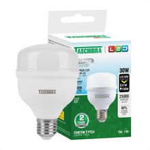 Kit 5 Lâmpadas High Led Tkl 30w Taschibra E27 Bivolt 6500k Frio