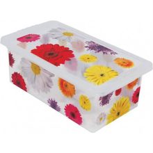 Caixa Organizadora 5,5 Litros Flores - Or16l-05 - São Bernardo Caixa Org. Container 5,5l Flores Sao Be Or16l-05