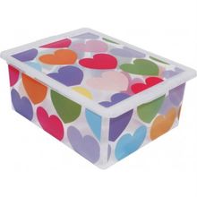 Caixa Organizadora 17 Litros Coração - Or17l-04 - São Bernardo Caixa Org. Container 17l Coracao S.berna Or17l-04