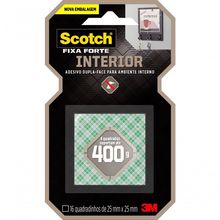 Fita Dupla Face Scotch Fixa Forte Espuma 16 Unidades - H0002320036 - 3m Fita Dupla Face Espuma 111 25x25 Quad.3m
