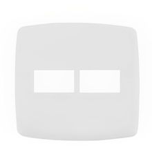Placa 4x4 2 Modulos Com Suporte Branco - Dc-8100-41 - Dicompel