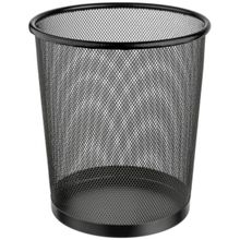 Lixeira De Ferro Redonda Preta 8,5 Litros - Or98010 - Ordene