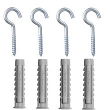 Cartela Com Buchas De Nylon Sx 6x30mm E Gancho Com 4 Peças - 600217 - Fischer