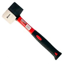 Martelo De Borracha Preto E Branco Com Cabo De Fibra De Vidro 450g - 111719 - Mtx
