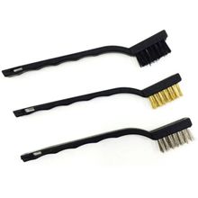 Jogo De Escova De Aço Pequena Com Cabo Plástico 3 Peças - 748609 - Mtx