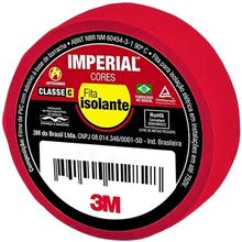 Fita Isolante Imperial 18 Mm X 20 Metros Vermelha - Hb004298129 - 3m