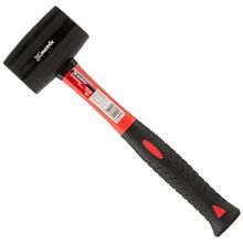 Martelo De Borracha Preto Com Cabo De Fibra De Vidro 450g - 111859 - Mtx