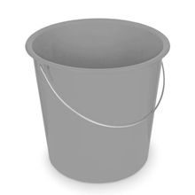 Balde Com Alças 10l Plasvale Cinza