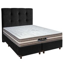 Kit Cama Box + Cabeceira + Colchão Casal Molas Ensacadas - Legriff - Sankonfort