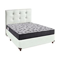 Cama Box + Colchão Casal Ortobom D33 Iso100 + Cabeceira Estofada