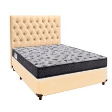 Kit Cama Box + Cabeceira + Colchão Casal D33 - Iso100 - Ortobom