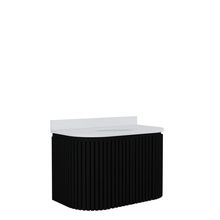 Gabinete Para Banheiro Suspenso Emma 80cm Branco/preto