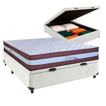 Colchão Casal Molas Ensacadas + Bau Blindado - Legaccy Paropas