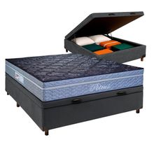 Colchão Casal Molas Ensacadas + Bau Blindado - Petrus Paropas