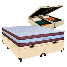 Colchão Casal Molas Ensacadas + Bau Blindado - Legaccy Paropas