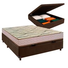 Colchão Casal D33 + Bau Marrom - Maxsono Paropas