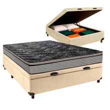 Colchão Casal D28 + Bau Perola - Conforto Paropas