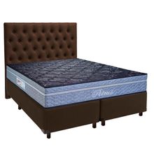 Kit Cama Box + Cabeceira + Colchão Queen Molas Ensacadas - Petrus - Paropas
