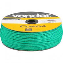 Corda Multifilamento Trançada 5mm 250m Verde Carretel Vonder