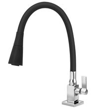 Torneira De Mesa Para Cozinha Quadrada Premium Cone Duplo Jato Preto 2704 C-75 - 772540 - Stoc