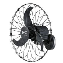 Ventilador V60 De Parede Preto 180 Watts E 220 Volts Com 60 Cm - Goar Ventilador V60 Cm Parede Preto 180w 220v Goar