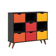 Nicho Organizador Vintage Haia Q01 Preto/Colorido