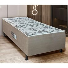 Cama Box Solteiro Conjugada (88x188) D28 Cacau Roma Design Colchões Cacau