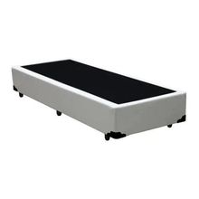 Cama Box Blindado Solteiro Extremo Reforçado Xerife Móveis Sintético Branco 40x88x188