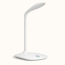 Luminária Mesa Led Articulada Abajur Touch Flexível Branca Leitura Estudo Trabalho Quarto Escritório Recarregável