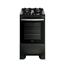 Fogão 4 Bocas Dako Supreme Black Digital Mesa Vidro Bivolt