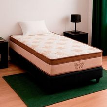 Cama Box Baú Preto E Colchão Victory Molas Vstore 78x188x30