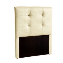 Cabeceira Estofada Solteiro Alice Nature Material Sintético Begetiza 88x136