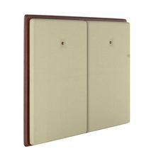 Cabeceira Estofada Casal 140 Cm Coral Corino Bege