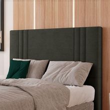 Cabeceira Estofada King 195 Cm Diamante Veludo Marrom