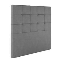 Cabeceira Estofada Casal 140 Cm Safira Veludo Cinza