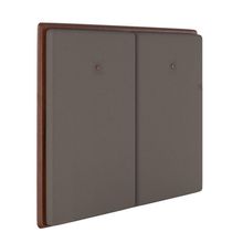 Cabeceira Estofada Solteiro 90 Cm Coral Corino Marrom