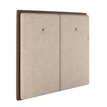 Cabeceira Estofada Solteiro 90 Cm Coral Linho Bege