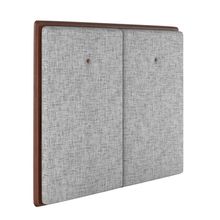 Cabeceira Estofada Solteiro 90 Cm Coral Linho Cinza