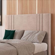 Cabeceira Estofada Casal 140 Cm Diamante Veludo Rose