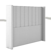 Cabeceira Estofada Solteiro 90 Cm Turquesa Corino Branco