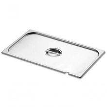 Tampa Para Cuba Gn 1-4 Tramontina Em Aço Inox Com Recorte Para Concha