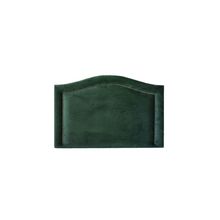 Cabeceira Solteiro Curva Luxo 90x60 Veludo Verde - Tachas Fumê